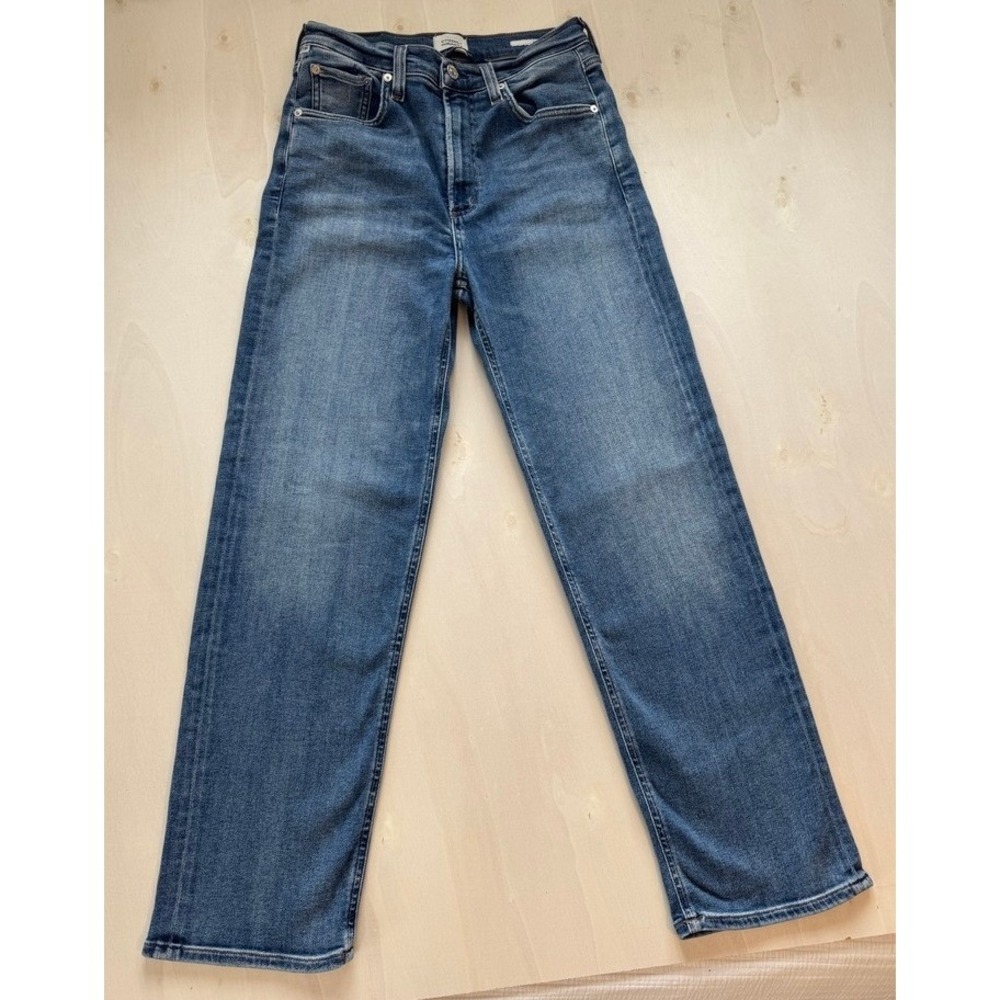 Citizens of Humanity Palma High Rise Straight Leg Jeans Indigo Wash 25 x 27